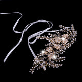 Maxbell Rhinestone Pearl Headband Wedding Bridal Tiara Hair Band Head Piece Gift