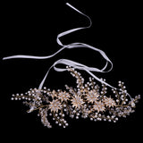 Maxbell Rhinestone Pearl Headband Wedding Bridal Tiara Hair Band Head Piece Gift