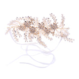 Maxbell Rhinestone Pearl Headband Wedding Bridal Tiara Hair Band Head Piece Gift