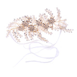 Maxbell Rhinestone Pearl Headband Wedding Bridal Tiara Hair Band Head Piece Gift