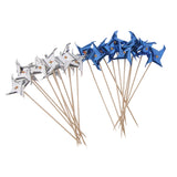 Maxbell Pack of 50pcs ColorfuL Foil Windmill Fruit Tropical Party Table Decor