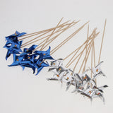 Maxbell Pack of 50pcs ColorfuL Foil Windmill Fruit Tropical Party Table Decor