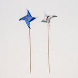 Maxbell Pack of 50pcs ColorfuL Foil Windmill Fruit Tropical Party Table Decor