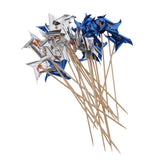 Maxbell Pack of 50pcs ColorfuL Foil Windmill Fruit Tropical Party Table Decor