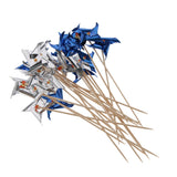 Maxbell Pack of 50pcs ColorfuL Foil Windmill Fruit Tropical Party Table Decor