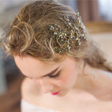 Maxbell Elegant Bridal Branch Rhinestone Crystal Hair Clips Wedding Hair Jewelry