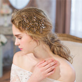 Maxbell Elegant Bridal Branch Rhinestone Crystal Hair Clips Wedding Hair Jewelry