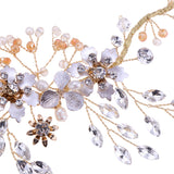 Maxbell Elegant Rhinestone Flower Bridal Bridesmaid Side Hair Clip Wedding Jewelry