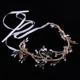 Maxbell Elegant Pearls Rhinestone Bridal Bridesmaid Headband Wedding Party Jewelry