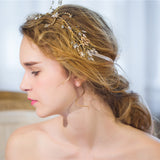 Maxbell Elegant Pearls Rhinestone Bridal Bridesmaid Headband Wedding Party Jewelry