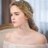 Maxbell Elegant Pearls Rhinestone Bridal Bridesmaid Headband Wedding Party Jewelry