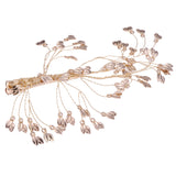 Maxbell Golden Bridal Side Hair Clips Rhinestone Hair Pins Wedding Hair Jewelry Gift