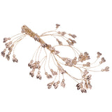 Maxbell Golden Bridal Side Hair Clips Rhinestone Hair Pins Wedding Hair Jewelry Gift