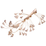 Maxbell Golden Bridal Side Hair Clips Rhinestone Hair Pins Wedding Hair Jewelry Gift