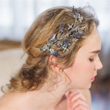Maxbell Bridal Hair Accessories Crystal Hair Clips Wedding Party Evening Headpiece Headwear