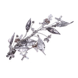 Maxbell Bridal Hair Accessories Crystal Hair Clips Wedding Party Evening Headpiece Headwear