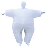 Maxbell Funny Adult Inflatable Chub Costume Halloween Party Fat Suit Dress White