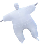 Maxbell Funny Adult Inflatable Chub Costume Halloween Party Fat Suit Dress White