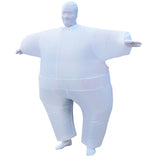 Maxbell Funny Adult Inflatable Chub Costume Halloween Party Fat Suit Dress White