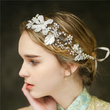 Maxbell Elegant Pearls Beads Bridal Bridesmaid Headband Wedding Party Jewelry Gift