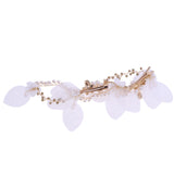 Maxbell Elegant Pearls Bridal Bridesmaid Flower Side Hair Clip Wedding Party Jewelry