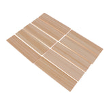 Maxbell 10 Pack pine wood Sheets 6" (150mm) Long x 1.5" (40mm) Wide - 0.24"(6mm) Thickness For DIY model building, architectural prototyping, general hobby & craft, restoration and small repairs
