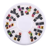 Maxbell 3D Nail Art Tip Rhinestone Decoation Shiny Your Nail Glitter Multidimensional Iridescence AB Color Bright Manicure Tips Tools Multi Use for Phone Case/Shoes/Bag/Scrapbook/Card
