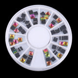 Maxbell 3D Nail Art Tip Rhinestone Decoation Shiny Your Nail Glitter Multidimensional Iridescence AB Color Bright Manicure Tips Tools Multi Use for Phone Case/Shoes/Bag/Scrapbook/Card