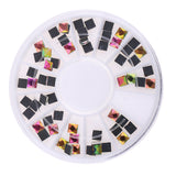 Maxbell 3D Nail Art Tip Rhinestone Decoation Shiny Your Nail Glitter Multidimensional Iridescence AB Color Bright Manicure Tips Tools Multi Use for Phone Case/Shoes/Bag/Scrapbook/Card