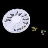 Maxbell 3D Nail Art Tip Rhinestone Decoation Shiny Your Nail Glitter Multidimensional Iridescence AB Color Bright Manicure Tips Tools Multi Use for Phone Case/Shoes/Bag/Scrapbook/Card