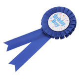 Maxbell Birthday Boy Rosette Ribbon Badge Brooch Birthday Party Baby Shower Favor Blue