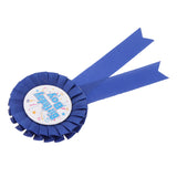 Maxbell Birthday Boy Rosette Ribbon Badge Brooch Birthday Party Baby Shower Favor Blue