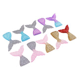 Maxbell 10 Pieces Resin Flatback Embellishment Mermaid Fishtail for Jewelry Making Craft DIY Hanging Pendant Charms