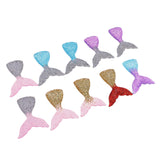 Maxbell 10 Pieces Resin Flatback Embellishment Mermaid Fishtail for Jewelry Making Craft DIY Hanging Pendant Charms