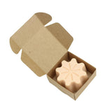 Maxbell 10 Pieces Folding Kraft Paper Box Gift Box Handmade Candle Soap Gift Packaging Box for Soap Making