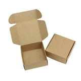 Maxbell 10 Pieces Folding Kraft Paper Box Gift Box Handmade Candle Soap Gift Packaging Box for Soap Making