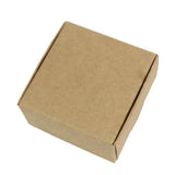 Maxbell 10 Pieces Folding Kraft Paper Box Gift Box Handmade Candle Soap Gift Packaging Box for Soap Making