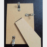 Maxbell 100 Pieces Picture Photo Frame Hardware Metal Spring Turn Clip Hangers Framing Fixing Tools Silver