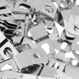 Maxbell 100 Pieces Picture Photo Frame Hardware Metal Spring Turn Clip Hangers Framing Fixing Tools Silver