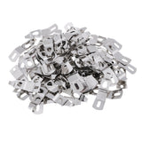 Maxbell 100 Pieces Picture Photo Frame Hardware Metal Spring Turn Clip Hangers Framing Fixing Tools Silver