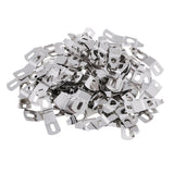 Maxbell 100 Pieces Picture Photo Frame Hardware Metal Spring Turn Clip Hangers Framing Fixing Tools Silver