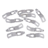 Maxbell 100 Pieces Picture Photo Frame Hardware Metal Spring Turn Clip Hangers Framing Fixing Tools Silver