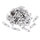 Maxbell 100 Pieces Picture Photo Frame Hardware Metal Spring Turn Clip Hangers Framing Fixing Tools Silver