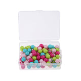 Maxbell 100 Pieces Multi-color Round Headed 10 mm Map Push Pins Tacks Home Office Drawing Cork Notice Board