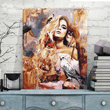 Maxbell DIY Figure Oil Painting Paint By Numbers Kits For Home Room Decoration Craft
