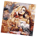 Maxbell DIY Figure Oil Painting Paint By Numbers Kits For Home Room Decoration Craft
