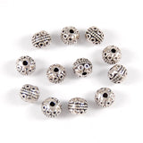 Maxbell 20Pieces Round Beads For DIY Bracelet Necklace Connector Spacer Charm Beads