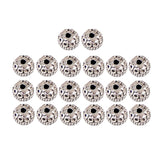 Maxbell 20Pieces Round Beads For DIY Bracelet Necklace Connector Spacer Charm Beads