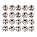 Maxbell 20Pieces Round Beads For DIY Bracelet Necklace Connector Spacer Charm Beads