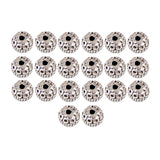 Maxbell 20Pieces Round Beads For DIY Bracelet Necklace Connector Spacer Charm Beads